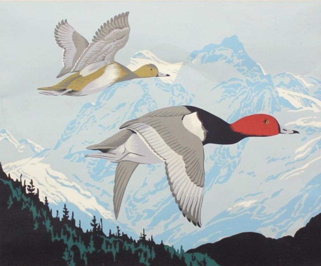 A.J. Casson (1898-1992) - Two Ducks