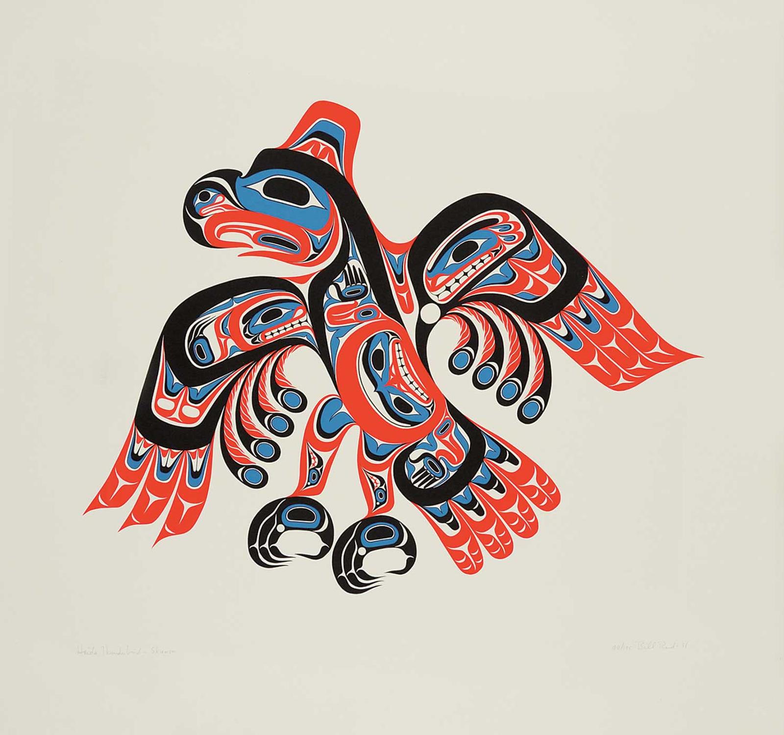 Bill (William) Ronald Reid (1920-1998) - Haida Thunderbird - Skiamsm  #99/195