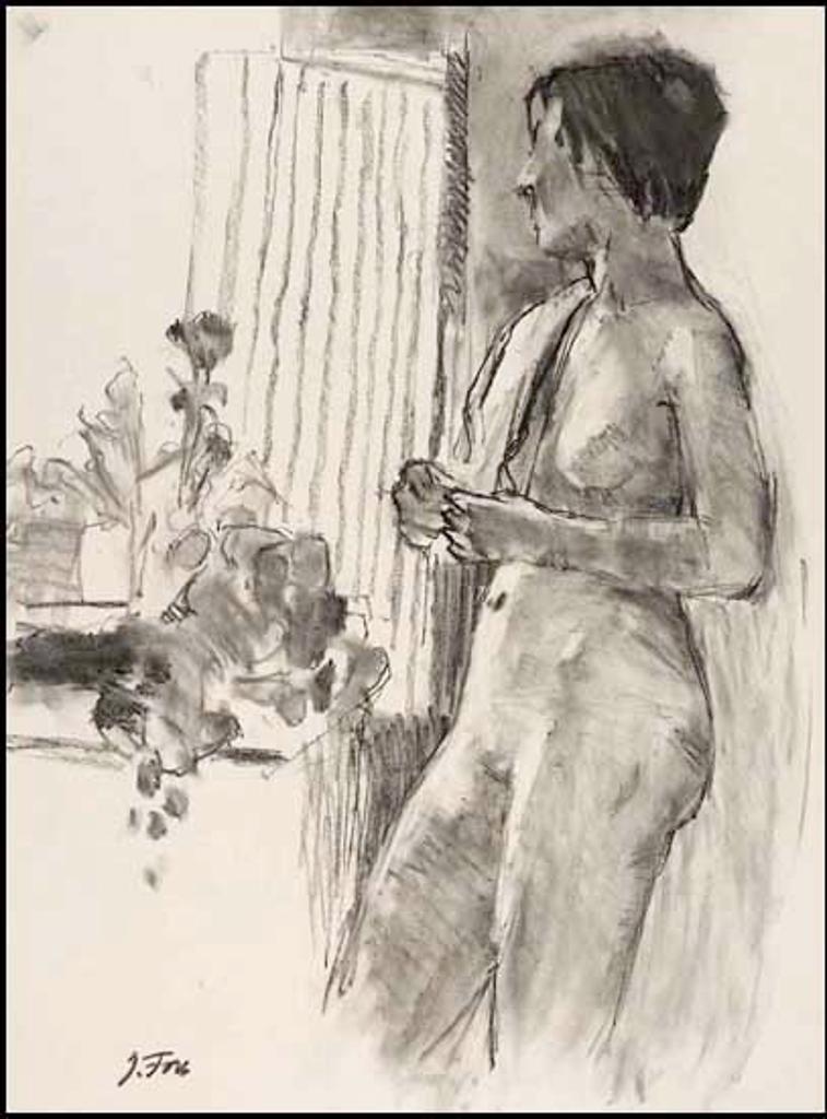 John Richard Fox (1927-2008) - Standing Nude