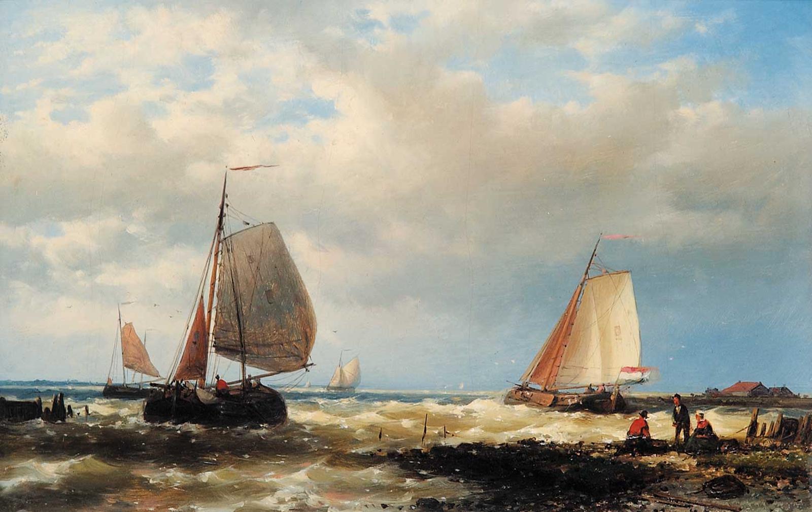 Untitled - Boats Off the Shore by artist Abraham Hulk