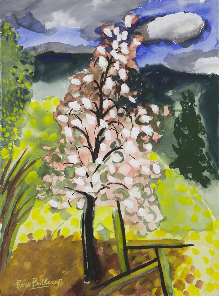 Ross Bollerup (1942) - Pear Tree With Chair