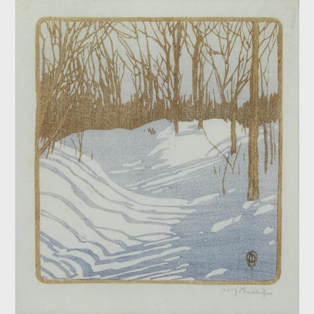 Walter Joseph (W.J.) Phillips (1884-1963) - Two Landscapes: Winter Sunshine And The Stream In Winter