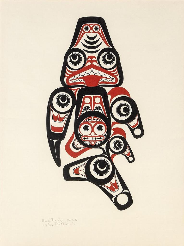 Bill (William) Ronald Reid (1920-1998) - Haida Dogfish - xaxada