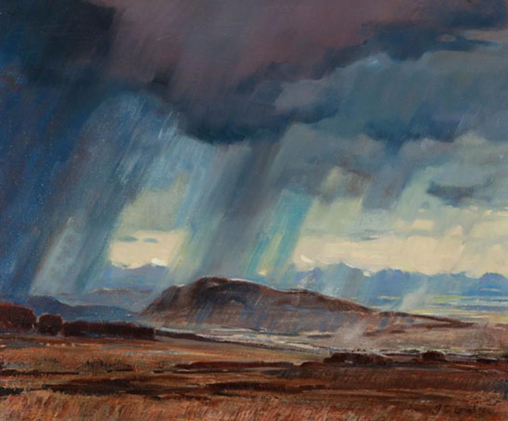 Alfred Crocker Leighton (1901-1965) - Rainstorm in Millarville (03317/505)