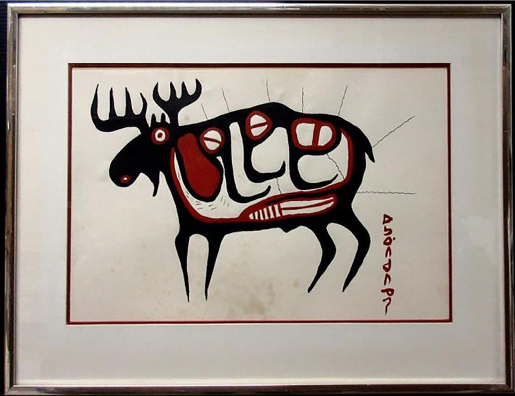 Norval H. Morrisseau (1931-2007) - Moose