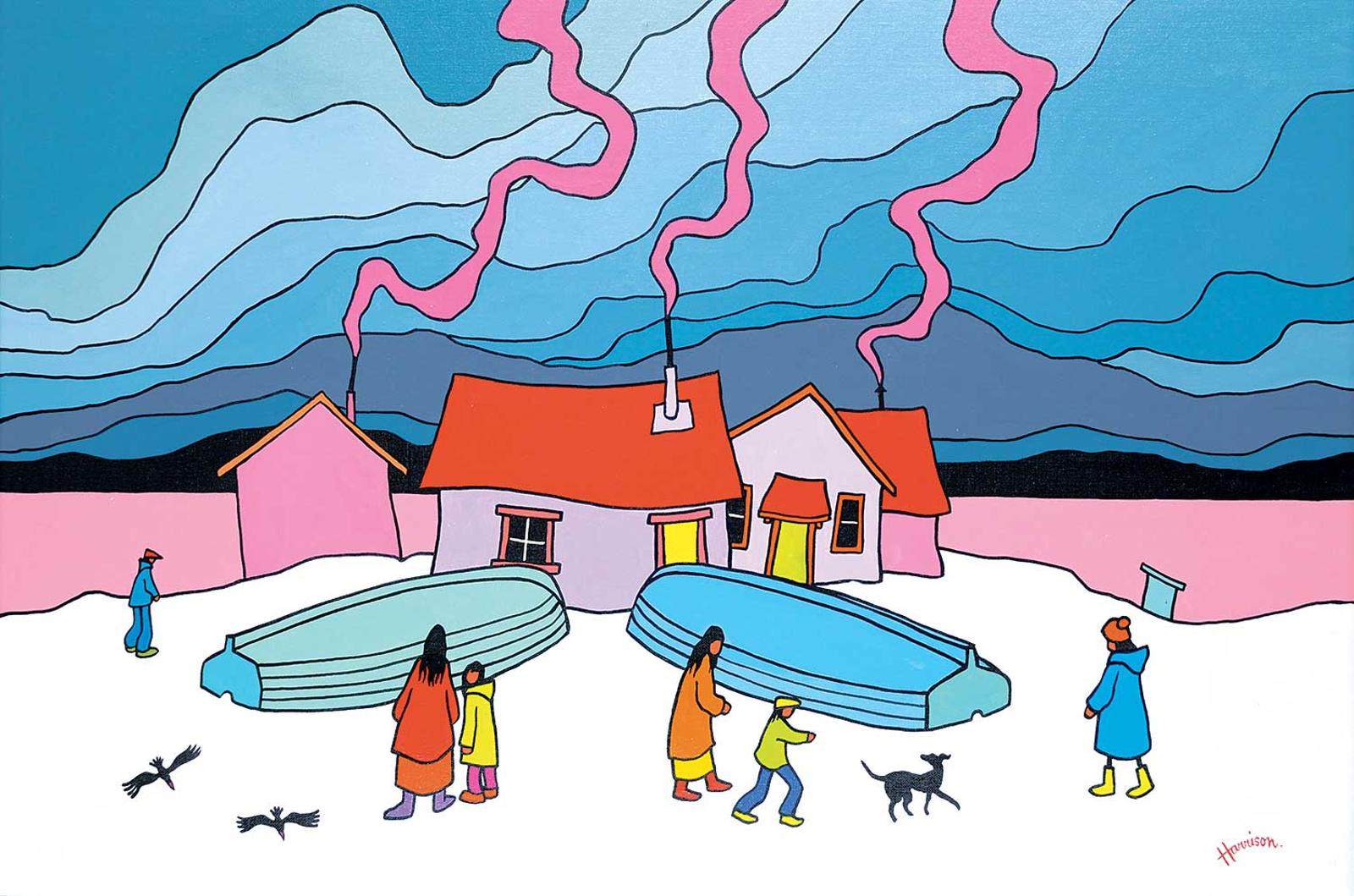 Ted Harrison (1926-2015) - Home Fires