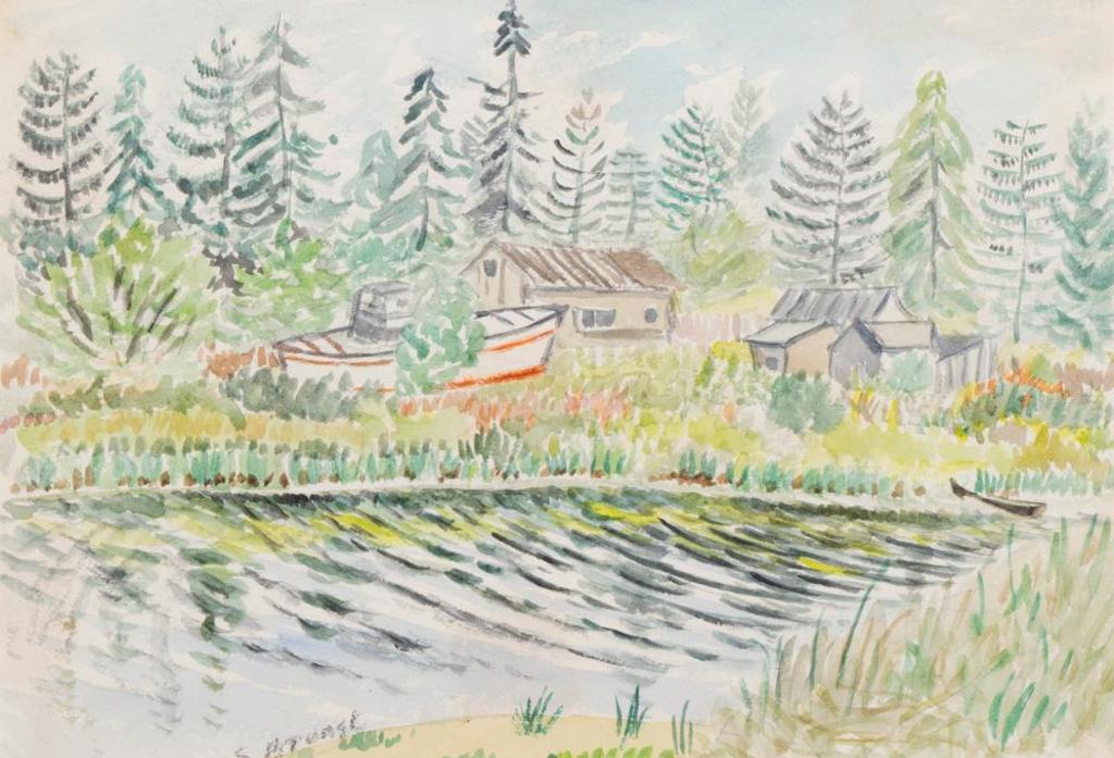 Stanley Ernest Brunst (1894-1962) - Boat on Land