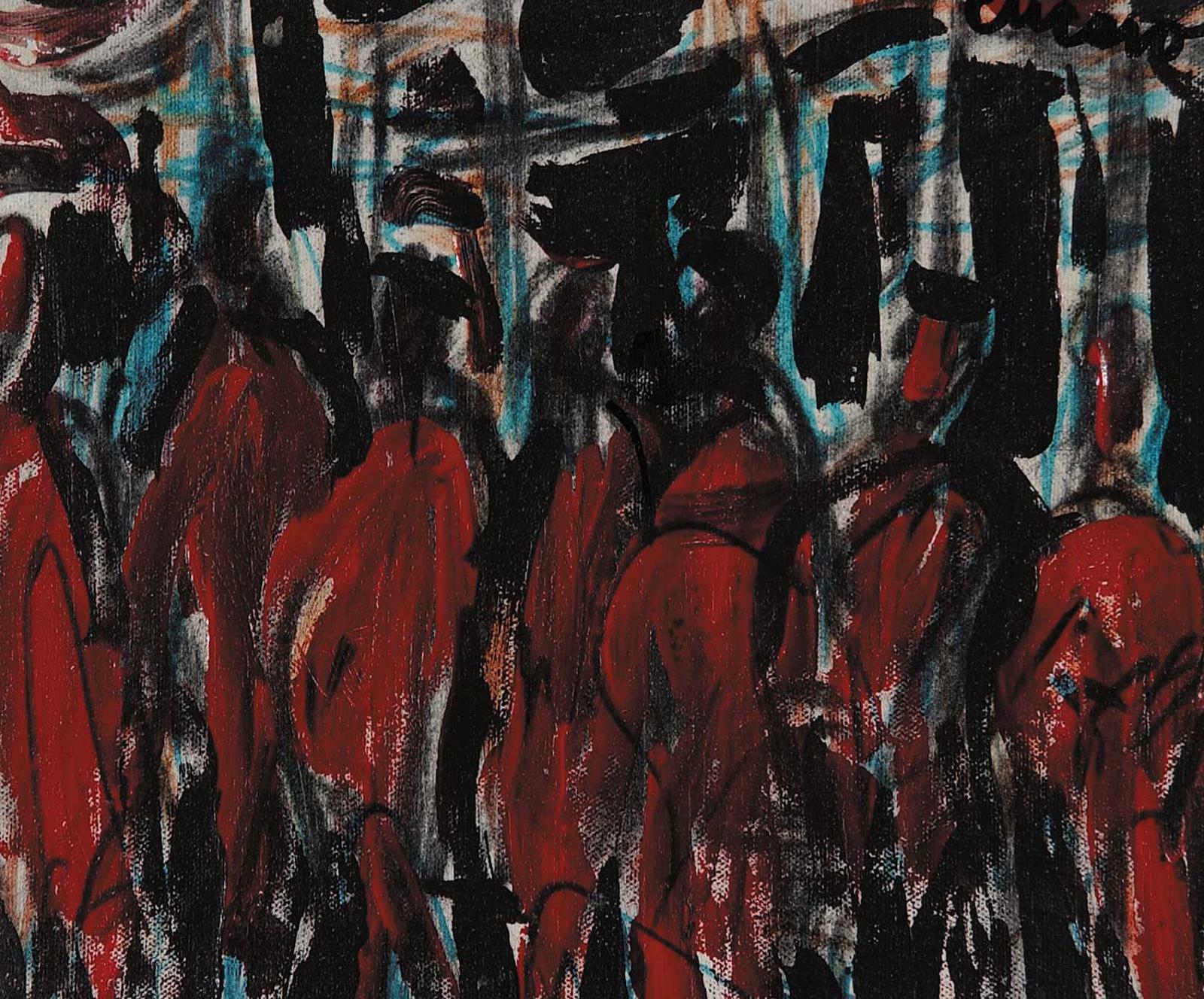 Pascal Cucaro - Untitled - Crowd in Red