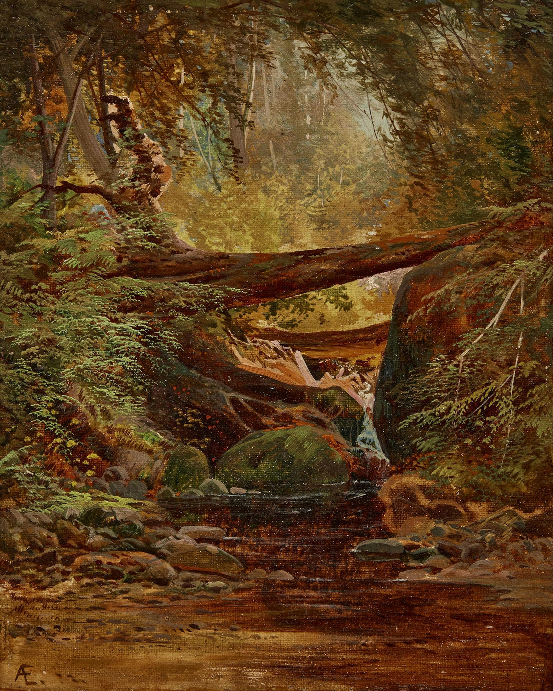 Aaron Allan Edson (1846-1888) - Mountain Stream