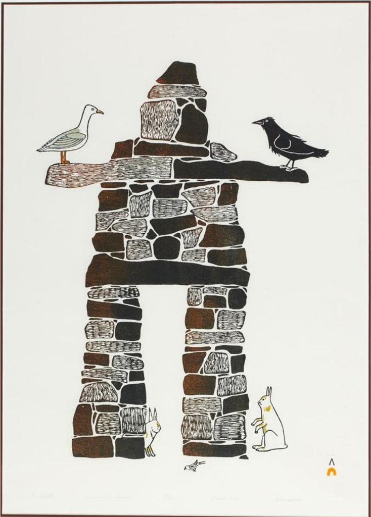 Kananginak Pootoogook (1935-2010) - Inukshuk