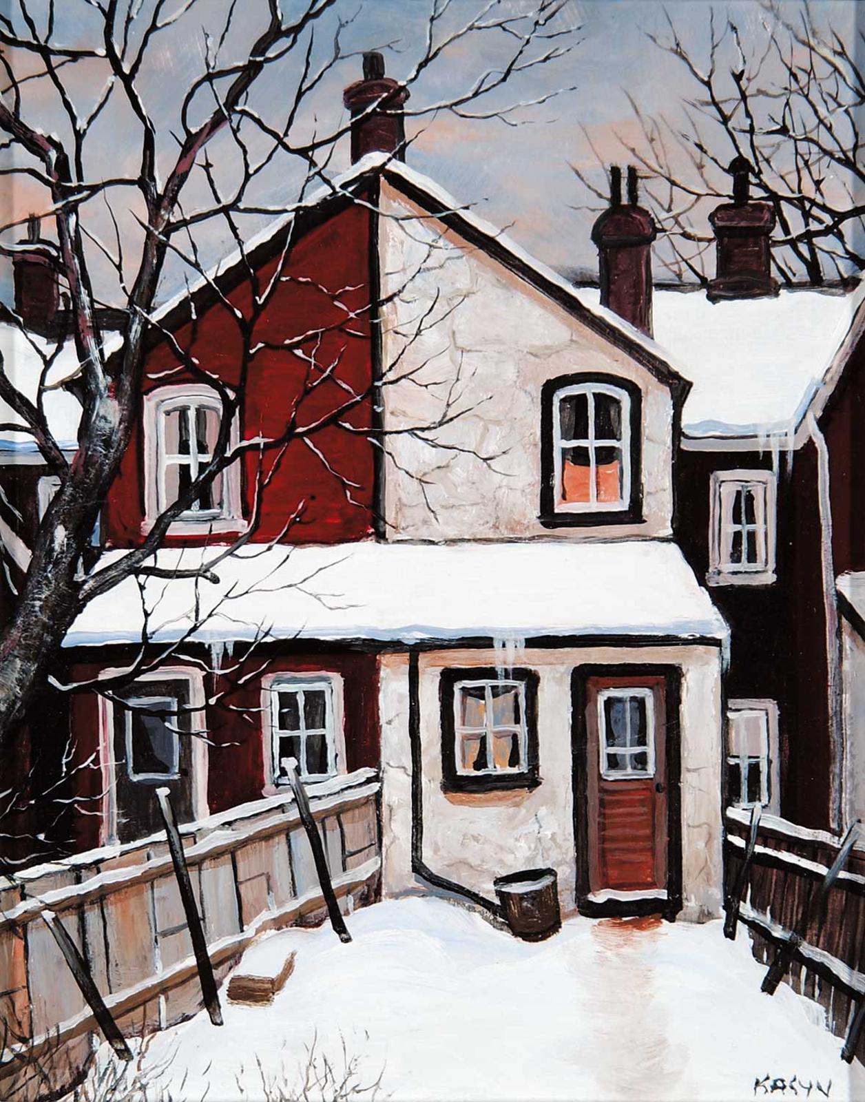 John Kasyn (1926-2008) - Back Yard on Ontario Street