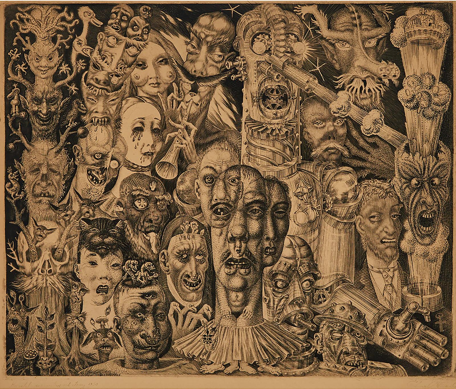 Eduard Wiiralt (1898-1954) - Helvetet (Porgu/Hell), 1930 [kangilaski, 56]