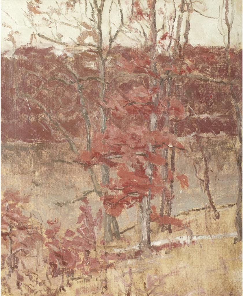 David Browne Milne (1882-1953) - The Last Of Autumn, New York