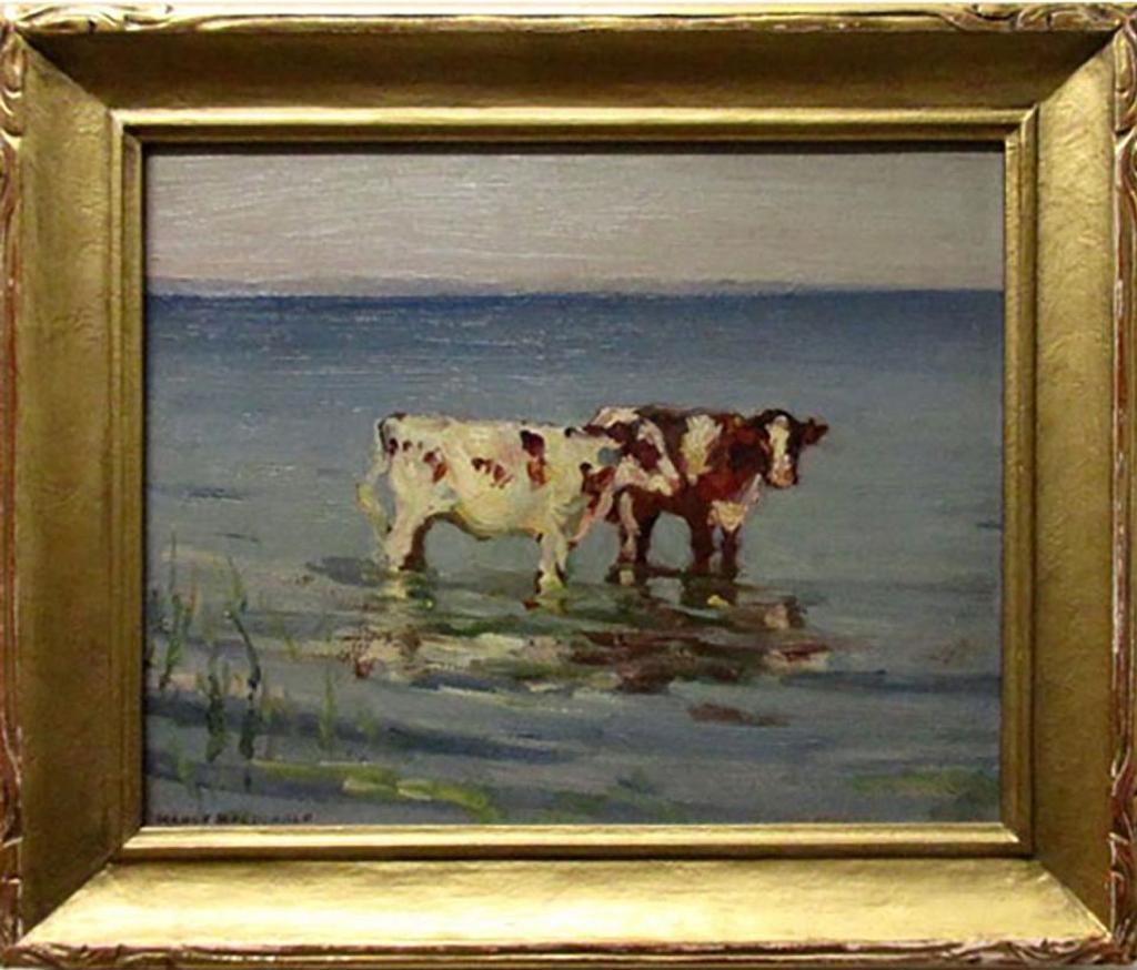 Manly Edward MacDonald (1889-1971) - Calves Near Prescott