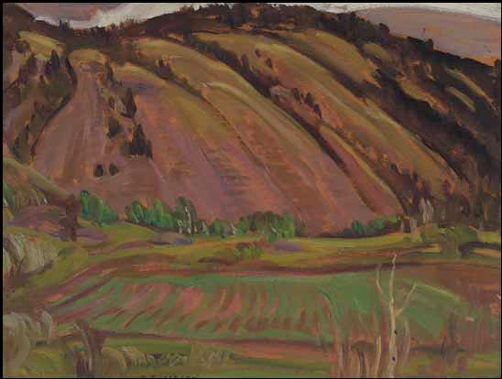 Alexander Young (A. Y.) Jackson (1882-1974) - Caribou Country, Ranch on the Fraser River / Pincher Creek, Alberta (verso)