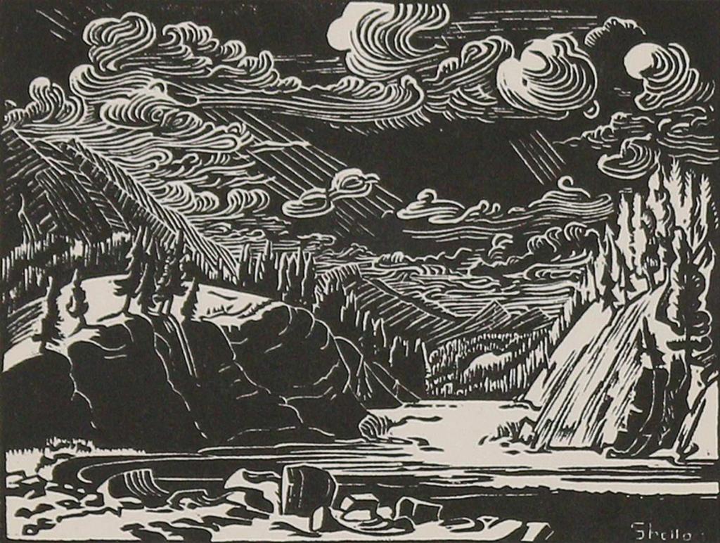 Margaret Dorothy Shelton (1915-1984) - Bow Falls From South; 1941