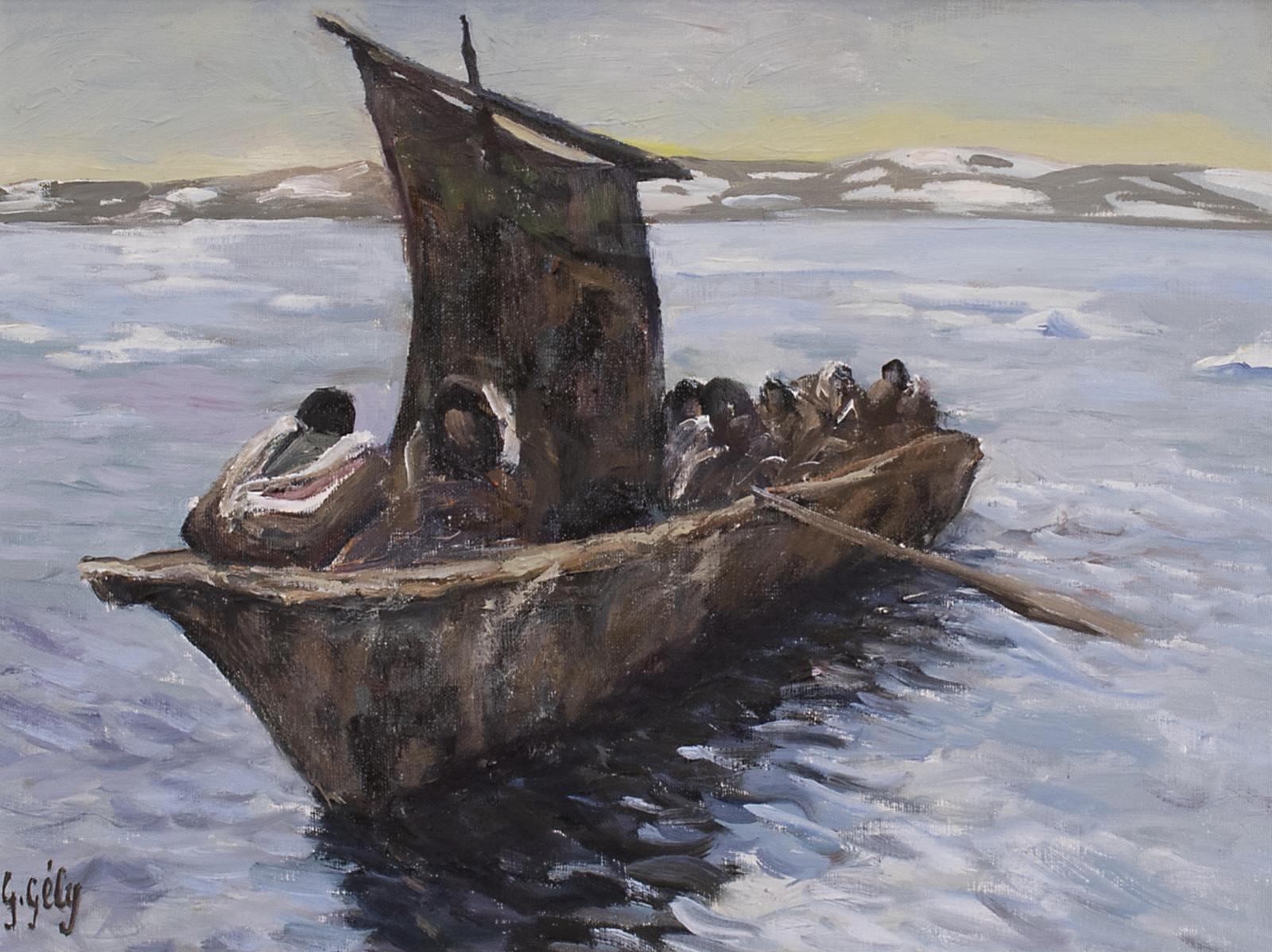 Gabriel Joseph Gely (1924) - Umiak - Western Arctic