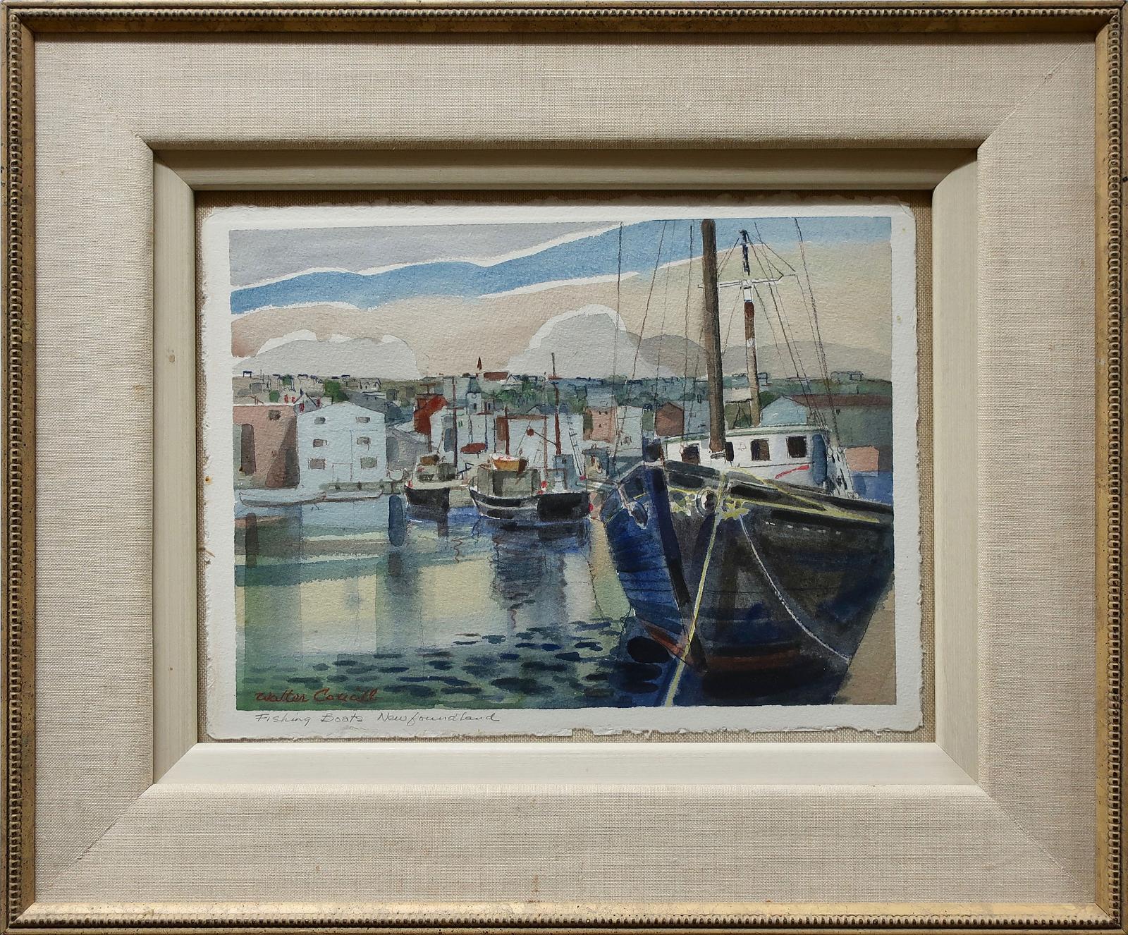 Walter Jackson Coucill (1915-1982) - Fishing Boats, Newfoundland