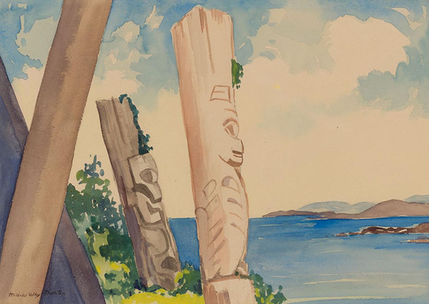 Mildred Valley Thornton (1890-1967) - Funeral Poles