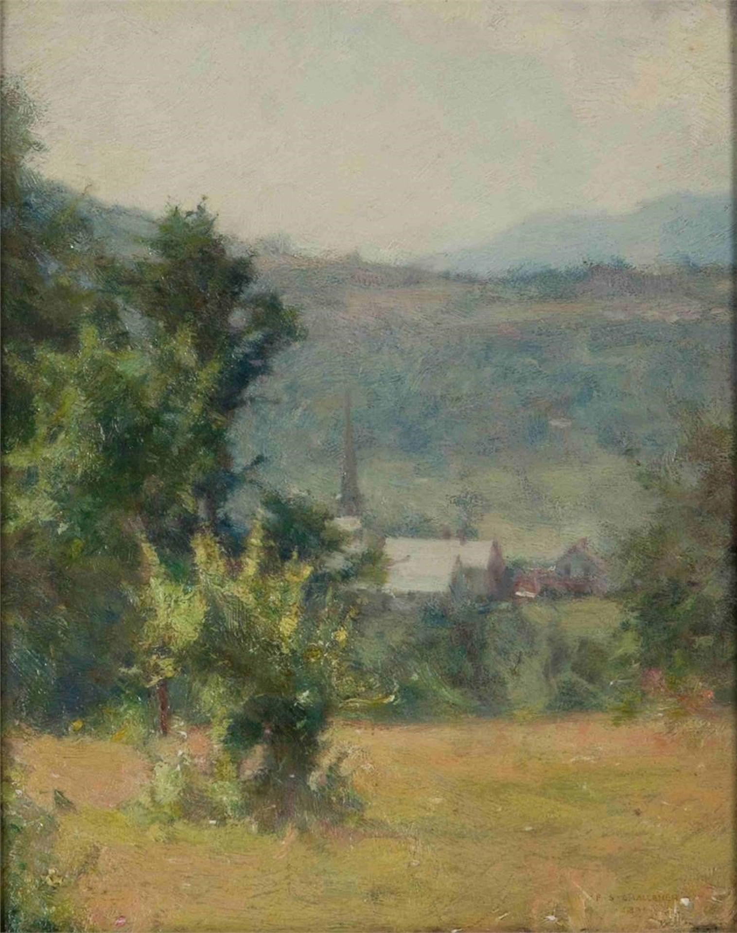 Frederick Sproston Challener (1869-1958) - A Mountain Village