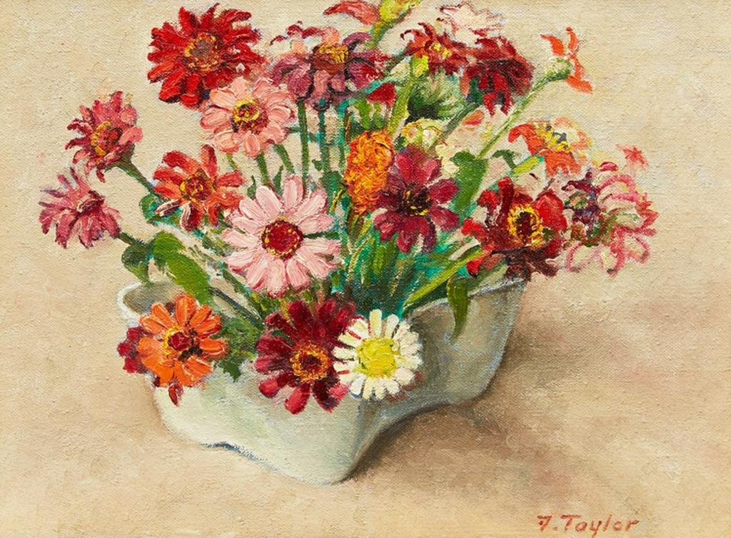 Frederick Bourchier Taylor (1906-1987) - Zinnias