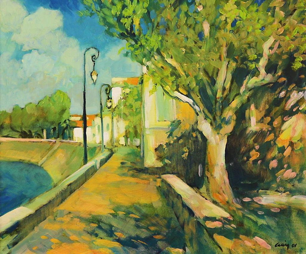 Philip Craig (1951) - Lime Tree, Bank Of The Rhone; 2001