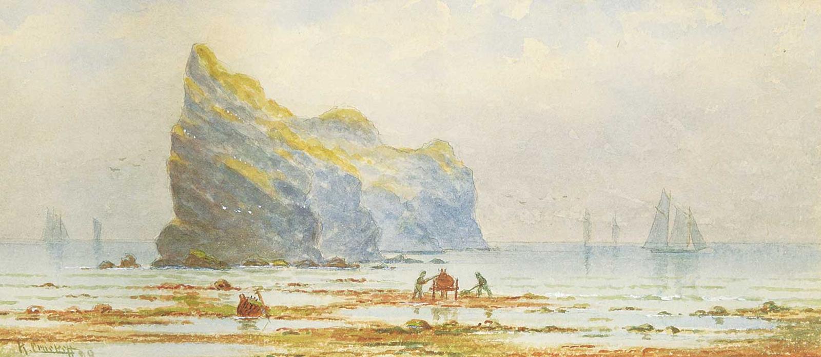 Robert Crockett - Gathering Kelp, Perce Rock, 1879
