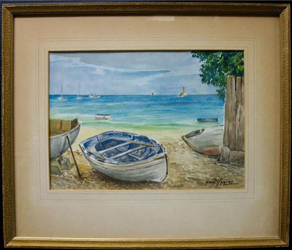 Gerrit Willem Van Yperen (1882-1955) - Beached Boats