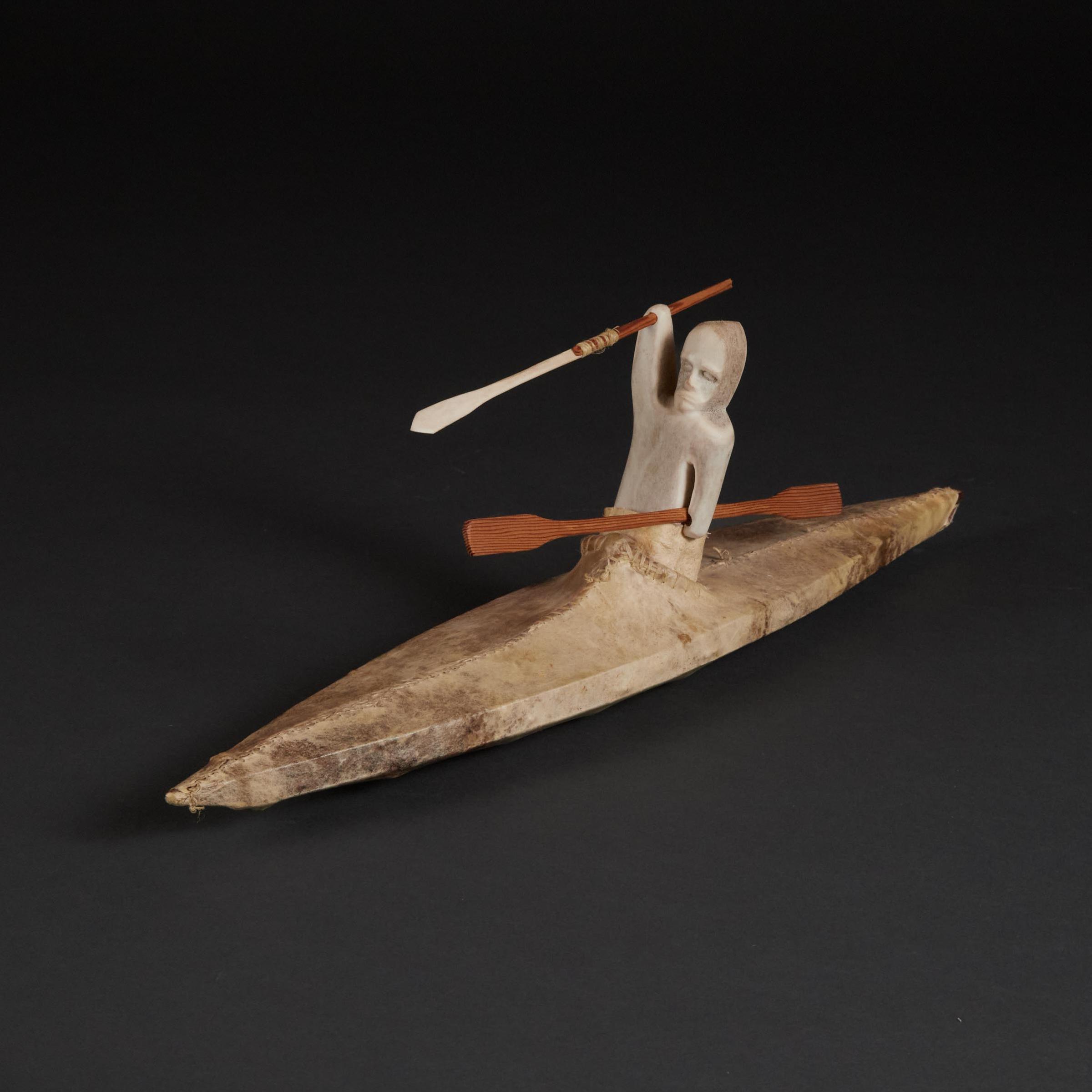 Nicholas Ikkuti (1920) - Hunter In Kayak