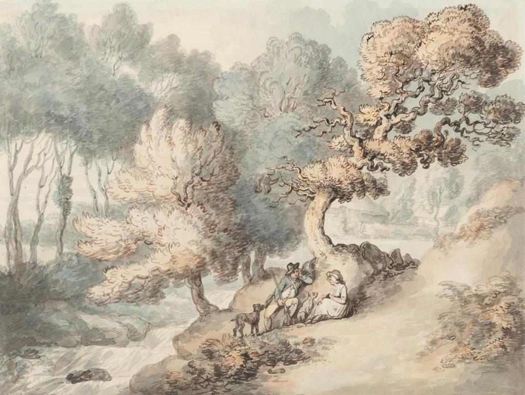 Thomas Rowlandson (1756-1827) - Country Landscape