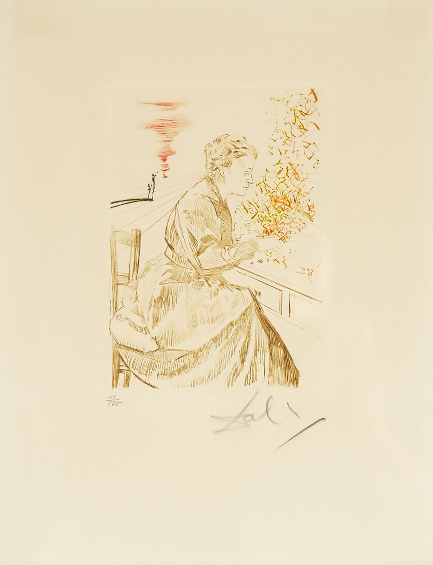 Salvador Dalí (1904-1989) - Marie Curie (From Medicine And Science), 1970 [field, 70-5d, P. 59]