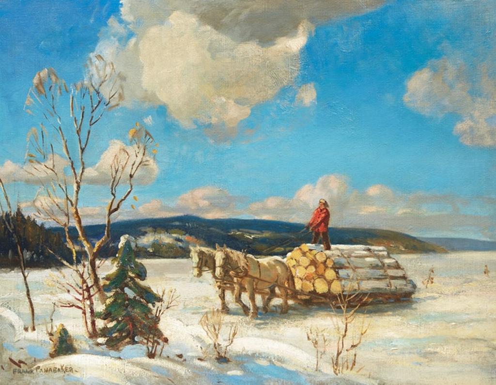 Frank Shirley Panabaker (1904-1992) - Winter Logging Scene