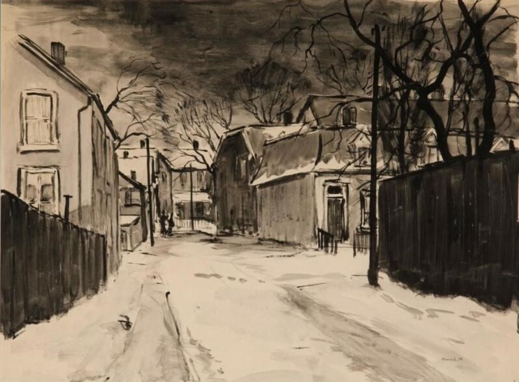 Albert Jacques Franck (1899-1973) - Toronto Laneway (1954)