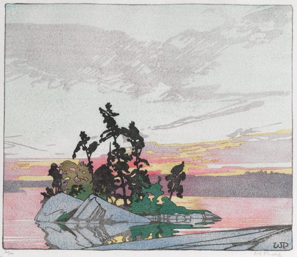 Walter Joseph (W.J.) Phillips (1884-1963) - Sunset - Lake Of The Woods
