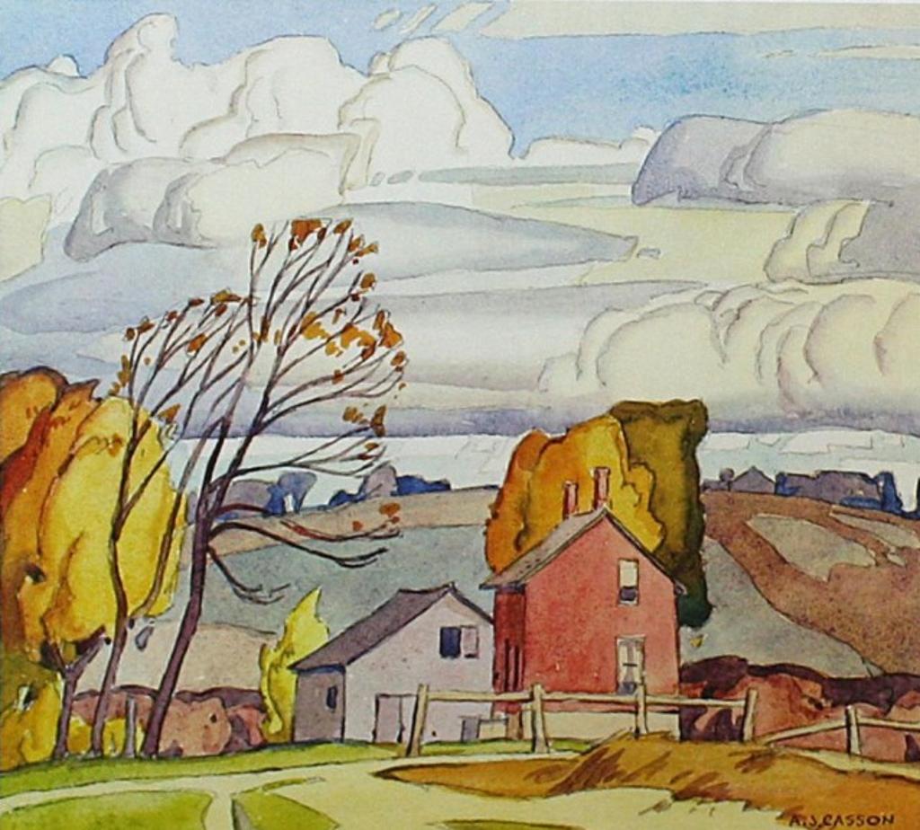 A.J. Casson (1898-1992) - Old Farm House