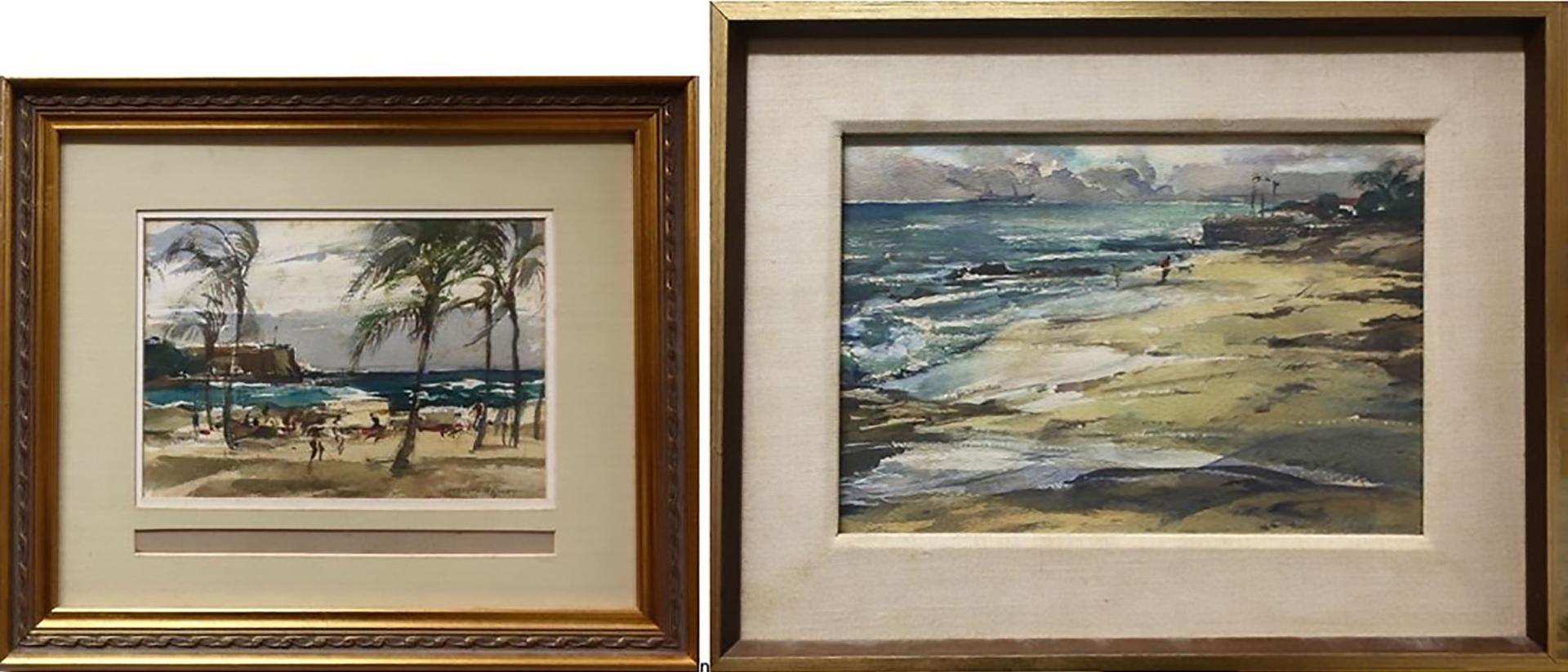 Frank Leonard Brooks (1911-1989) - Untitled (Tropical Coastal Views)