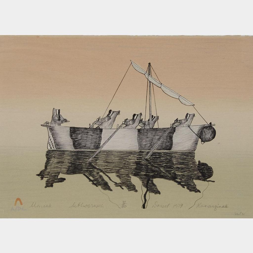 Kananginak Pootoogook (1935-2010) - Umiak