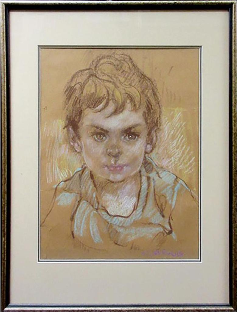 Arthur Shilling (1941-1986) - Untitled (Portrait Of A Young Boy)
