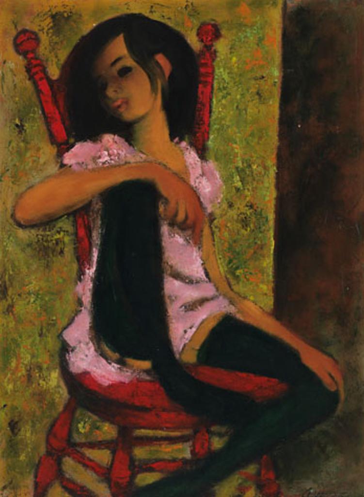 William Arthur Winter (1909-1996) - Child in the Red Chair
