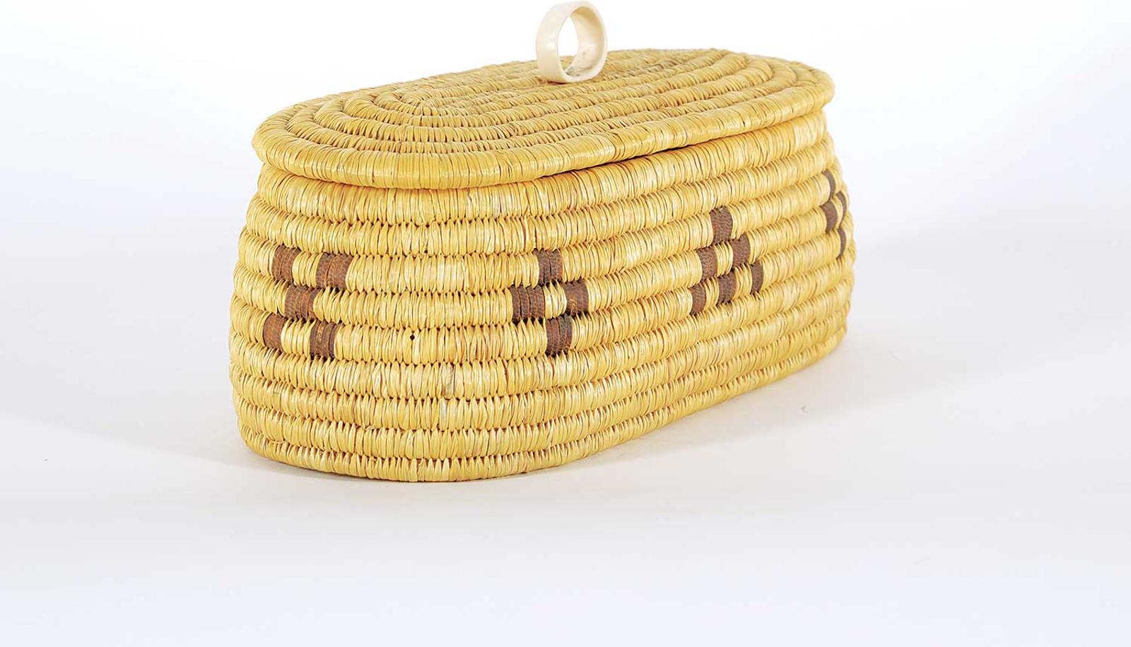 Great Whale Community Inuit - Oval Basket with Handle