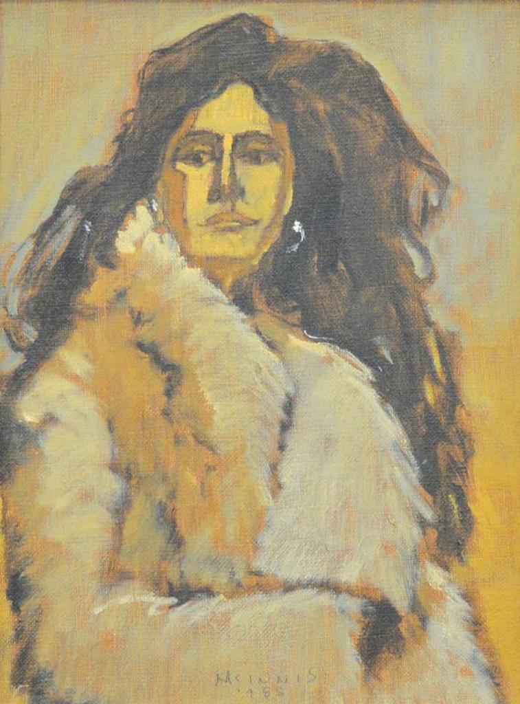 Robert Francis Michael McInnis (1942) - Woman with Fur Coat