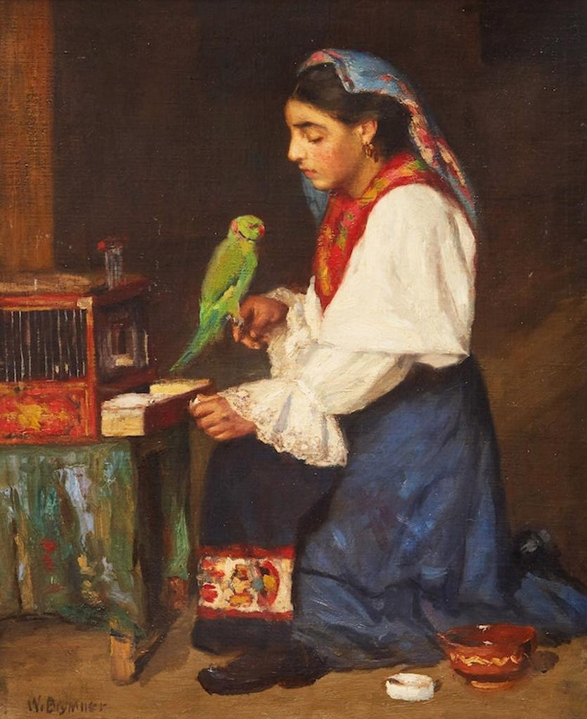 William Brymner (1855-1925) - Woman with Parrot