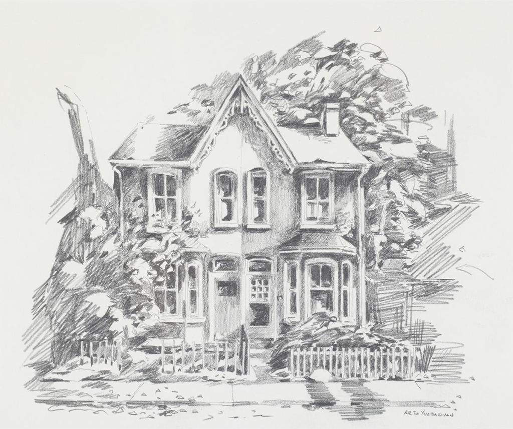 Arto Yuzbasiyan (1948) - Sketch For Stucco House