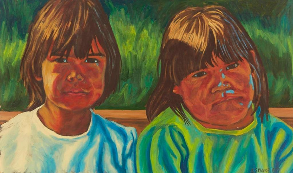 Stephen Snake (1967) - Portrait of Two Native Boys