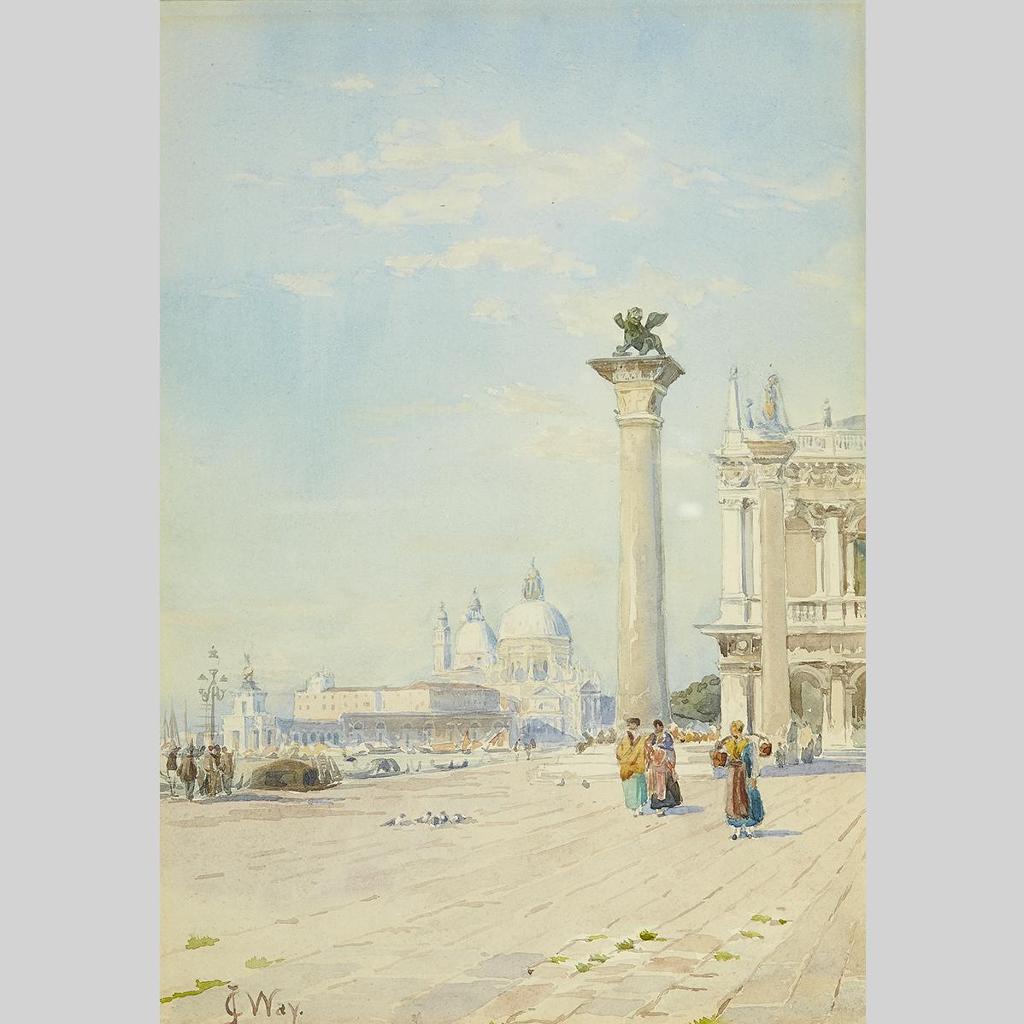 Charles Jones (C. J.) Way (1834-1919) - Santa Maria Della Salute, Venice