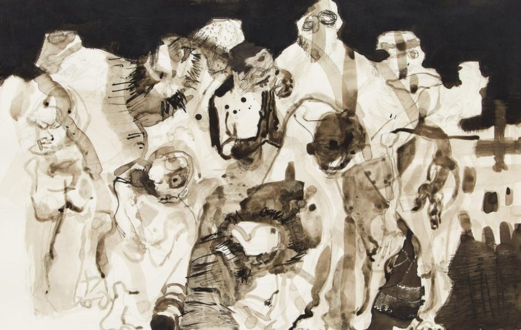 Ronald York Wilson (1907-1984) - Crowd of Ghoules