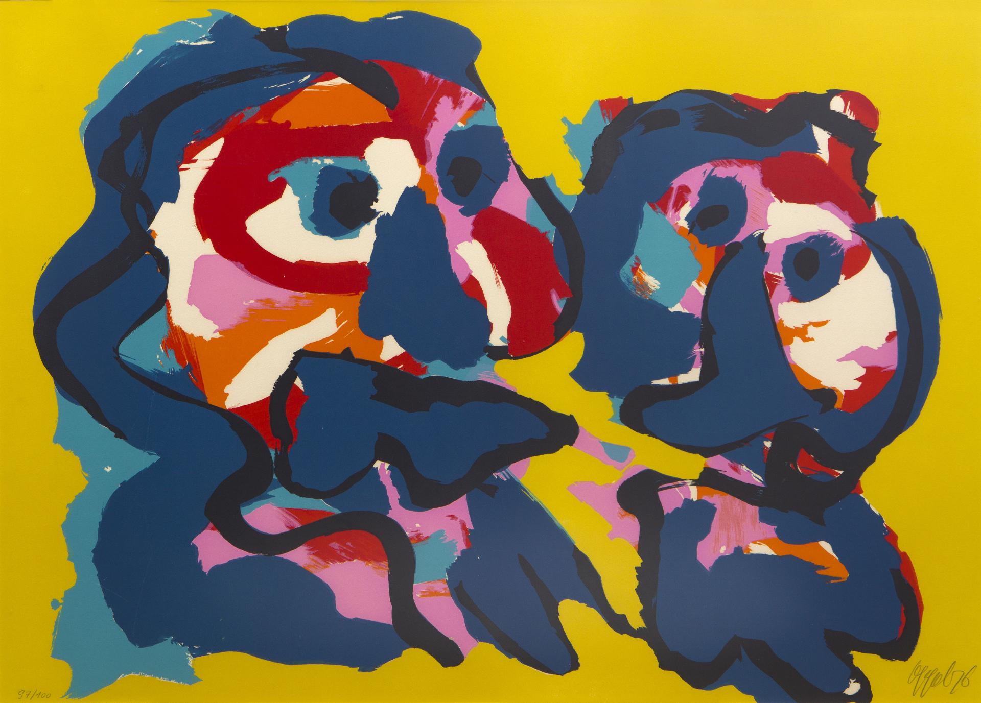 Karel Appel (1921-2006) - Desert People, 1976