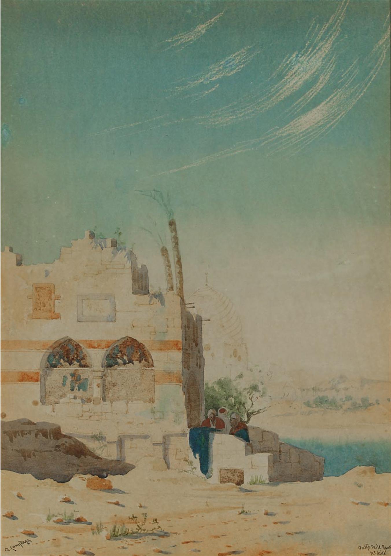 Augustus Osborne Lamplough (1877-1930) - On The Nile Banks Nr. Cairo