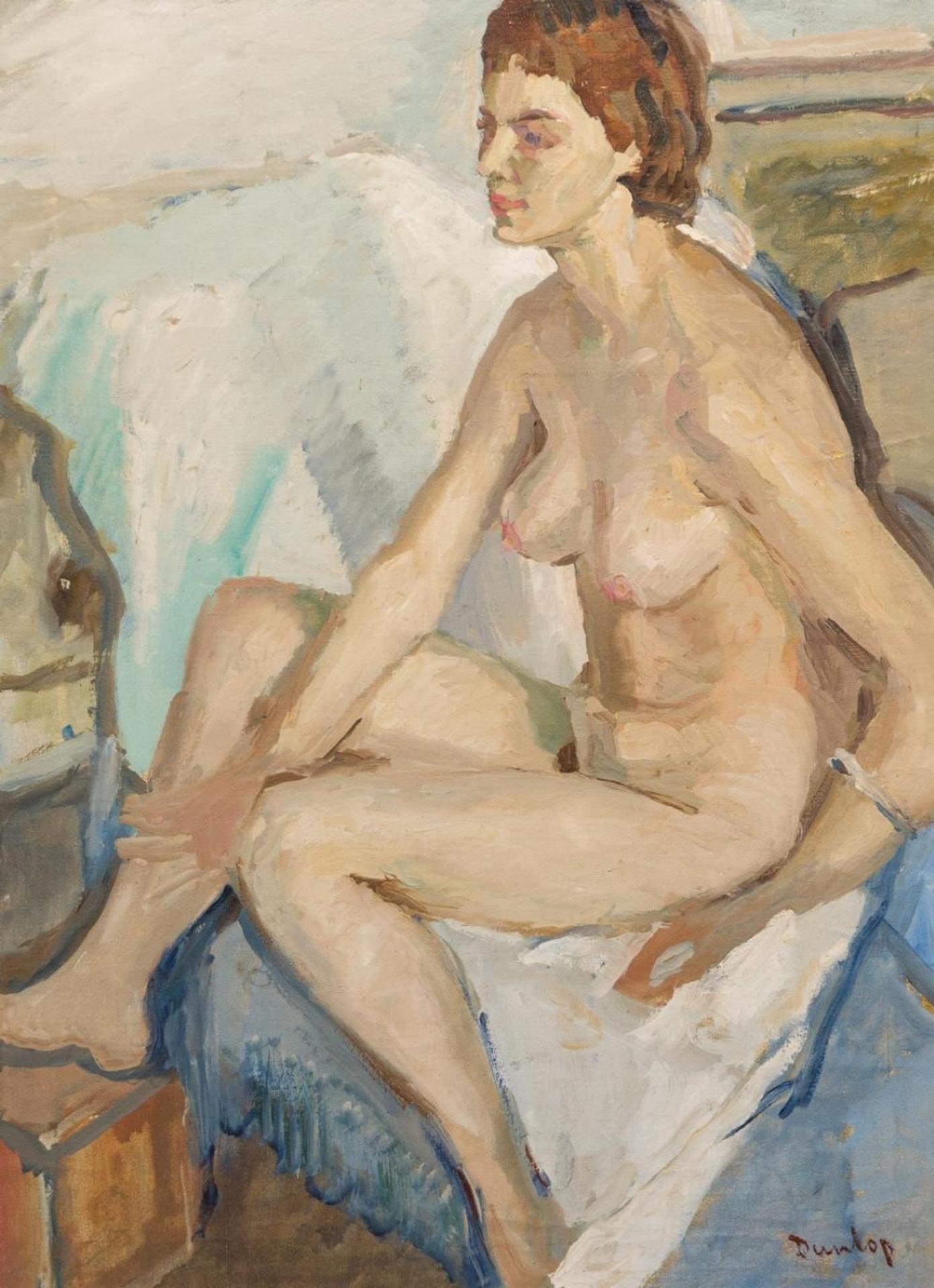 Ronald Ossory Dunlop (1894-1973) - Seated Nude