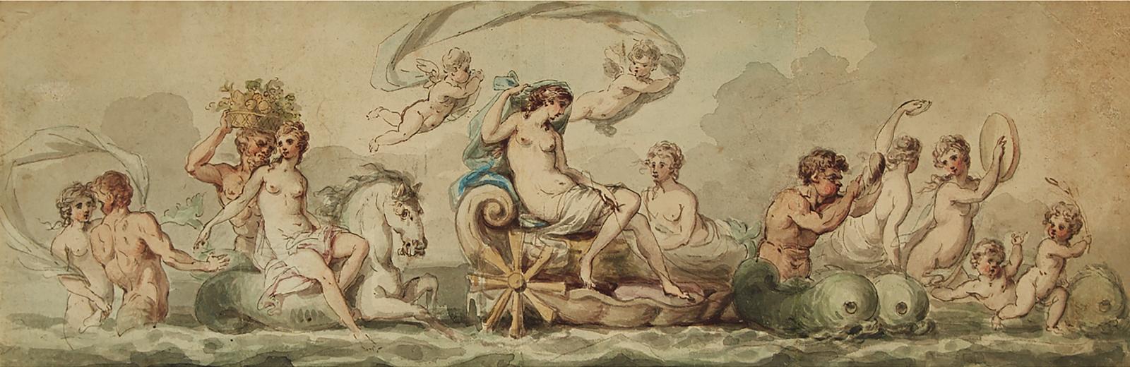 Giovanni Battista Cipriani (1727-1785) - Amphitrite Being Carried To Her Marriage With Poseidon